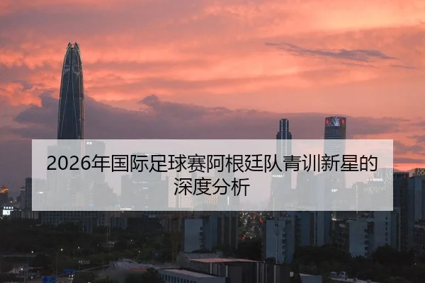 2026年国际足球赛阿根廷队青训新星的深度分析 | HTH Sports